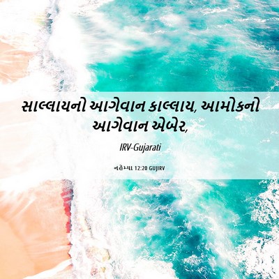 Picture 06 - નહેમ્યા 12:20 GUJIRV - સાલ્લાયનો આગેવાન - Bible Verse Picture