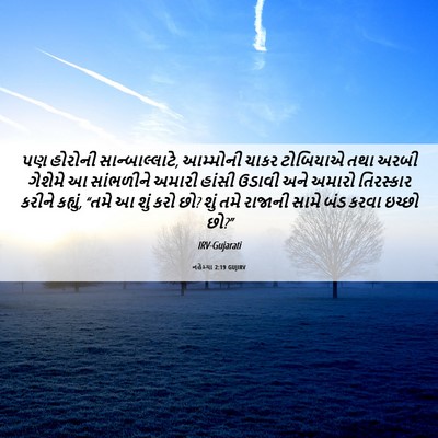 Picture 06 - નહેમ્યા 2:19 GUJIRV - પણ હોરોની - Bible Verse Picture