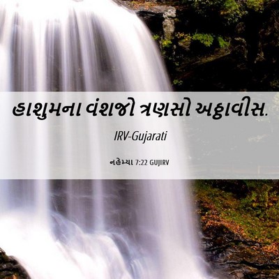Picture 06 - નહેમ્યા 7:22 GUJIRV - હાશુમના વંશજો - Bible Verse Picture