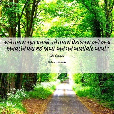 Picture 06 - નિર્ગમન 12:32 GUJIRV - અને તમારા કહ્યા - Bible Verse Picture