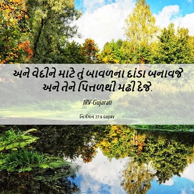 Picture 06 - નિર્ગમન 27:6 GUJIRV - અને વેદીને માટે - Bible Verse Picture
