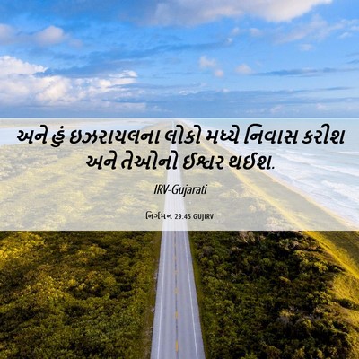 Picture 06 - નિર્ગમન 29:45 GUJIRV - અને હું ઇઝરાયલના - Bible Verse Picture
