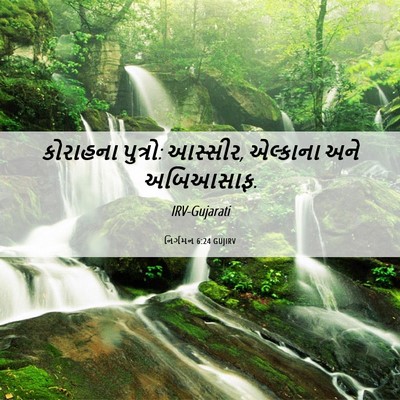 Picture 06 - નિર્ગમન 6:24 GUJIRV - કોરાહના પુત્રો: - Bible Verse Picture