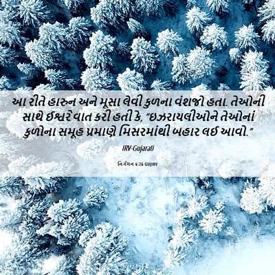 Picture 06 - નિર્ગમન 6:26 GUJIRV - આ રીતે હારુન અને - Bible Verse Picture