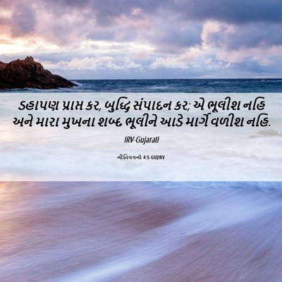 Picture 06 - નીતિવચનો 4:5 GUJIRV - ડહાપણ પ્રાપ્ત કર, - Bible Verse Picture