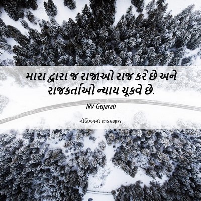 Picture 06 - નીતિવચનો 8:15 GUJIRV - મારા દ્વારા જ - Bible Verse Picture