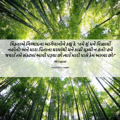 Picture 06 - ન્યાયાધીશો 11:7 GUJIRV - યિફતાએ ગિલ્યાદના - Bible Verse Picture