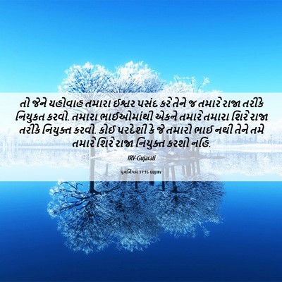 Picture 06 - પુનર્નિયમ 17:15 GUJIRV - તો જેને યહોવાહ - Bible Verse Picture