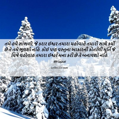 Picture 06 - પુનર્નિયમ 4:23 GUJIRV - તમે હવે સાંભળો, જે - Bible Verse Picture