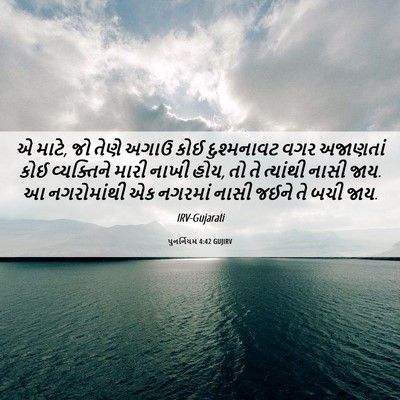 Picture 06 - પુનર્નિયમ 4:42 GUJIRV - એ માટે, જો તેણે - Bible Verse Picture