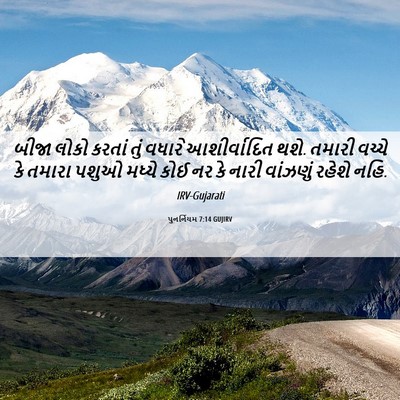 Picture 06 - પુનર્નિયમ 7:14 GUJIRV - બીજા લોકો કરતાં - Bible Verse Picture