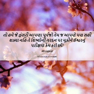 Picture 06 - પ્રેરિતોનાં ક્રત્યો 15:10 GUJIRV - તો હવે જે ઝૂંસરી - Bible Verse Picture