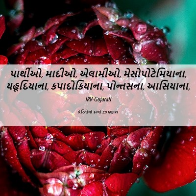 Picture 06 - પ્રેરિતોનાં ક્રત્યો 2:9 GUJIRV - પાર્થીઓ, માદીઓ, - Bible Verse Picture