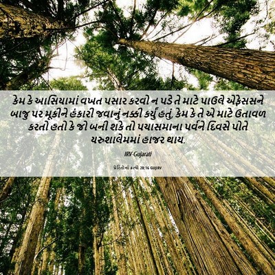 Picture 06 - પ્રેરિતોનાં ક્રત્યો 20:16 GUJIRV - કેમ કે આસિયામાં - Bible Verse Picture