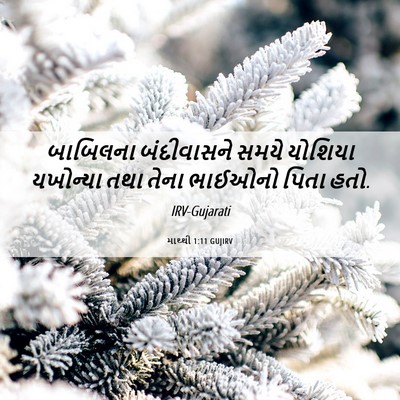 Picture 06 - માથ્થી 1:11 GUJIRV - બાબિલના બંદીવાસને - Bible Verse Picture