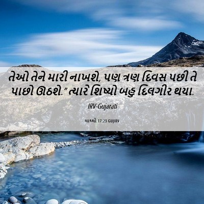 Picture 06 - માથ્થી 17:23 GUJIRV - તેઓ તેને મારી - Bible Verse Picture