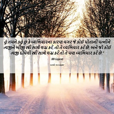 Picture 06 - માથ્થી 19:9 GUJIRV - હું તમને કહું છું - Bible Verse Picture