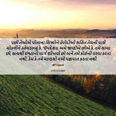 Picture 06 - માથ્થી 22:16 GUJIRV - પછી તેઓએ પોતાના - Bible Verse Picture