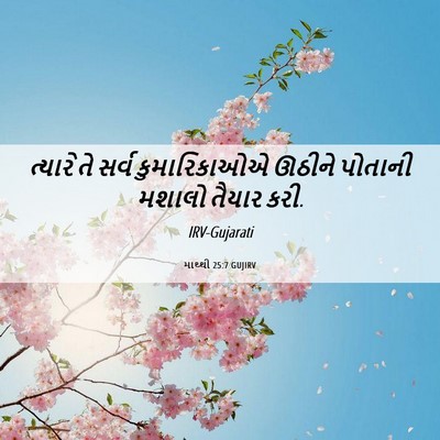 Picture 06 - માથ્થી 25:7 GUJIRV - ત્યારે તે સર્વ - Bible Verse Picture