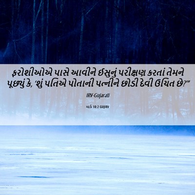 Picture 06 - માર્ક 10:2 GUJIRV - ફરોશીઓએ પાસે - Bible Verse Picture