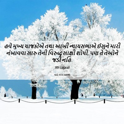 Picture 06 - માર્ક 14:55 GUJIRV - હવે મુખ્ય યાજકોએ - Bible Verse Picture