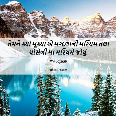 Picture 06 - માર્ક 15:47 GUJIRV - તેમને ક્યાં - Bible Verse Picture