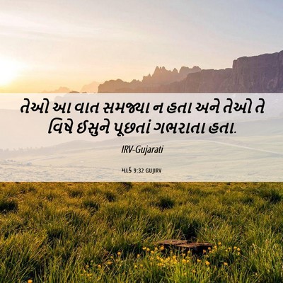 Picture 06 - માર્ક 9:32 GUJIRV - તેઓ આ વાત સમજ્યા ન - Bible Verse Picture