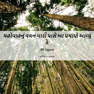 Picture 06 - યર્મિયા 1:4 GUJIRV - યહોવાહનું વચન - Bible Verse Picture