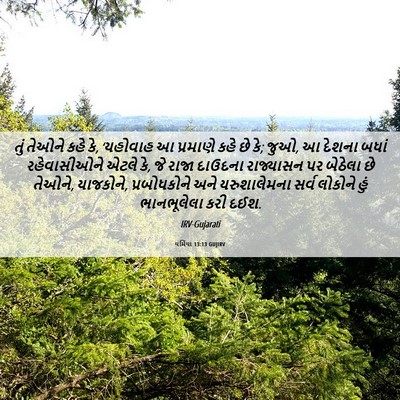 Picture 06 - યર્મિયા 13:13 GUJIRV - તું તેઓને કહે કે, - Bible Verse Picture