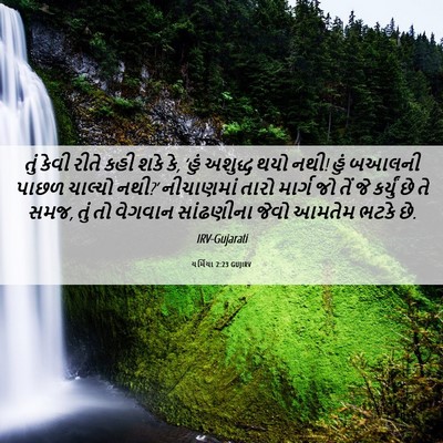 Picture 06 - યર્મિયા 2:23 GUJIRV - તું કેવી રીતે કહી - Bible Verse Picture