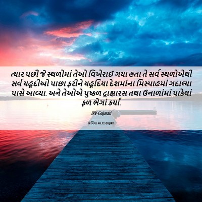 Picture 06 - યર્મિયા 40:12 GUJIRV - ત્યાર પછી જે - Bible Verse Picture