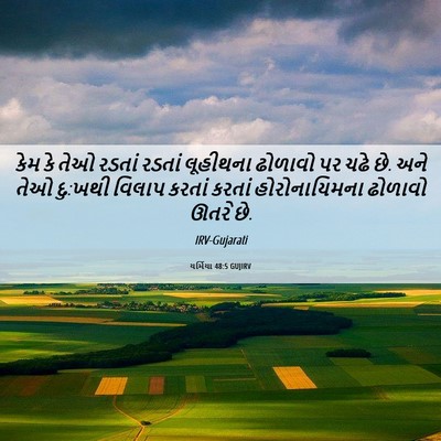Picture 06 - યર્મિયા 48:5 GUJIRV - કેમ કે તેઓ રડતાં - Bible Verse Picture