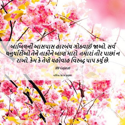Picture 06 - યર્મિયા 50:14 GUJIRV - બાબિલની આસપાસ - Bible Verse Picture