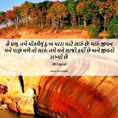 Picture 06 - યશાયા 38:16 GUJIRV - હે પ્રભુ, તમે - Bible Verse Picture