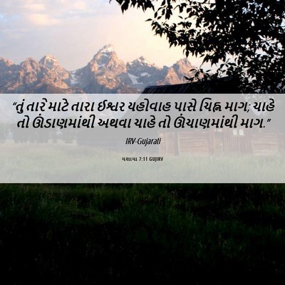 Picture 06 - યશાયા 7:11 GUJIRV - “તું તારે માટે - Bible Verse Picture