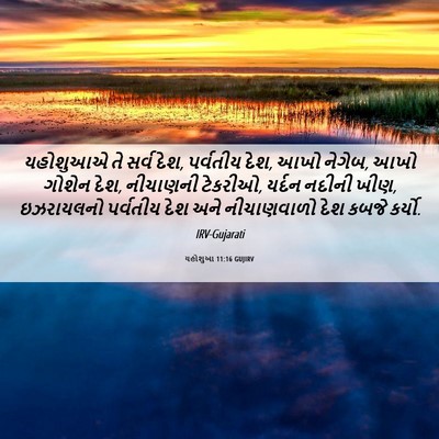 Picture 06 - યહોશુઆ 11:16 GUJIRV - યહોશુઆએ તે સર્વ - Bible Verse Picture