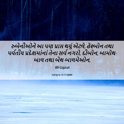 Picture 06 - યહોશુઆ 13:17 GUJIRV - રુબેનીઓને આ પણ - Bible Verse Picture