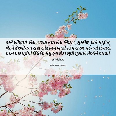 Picture 06 - યહોશુઆ 13:27 GUJIRV - અને ખીણમાં, - Bible Verse Picture