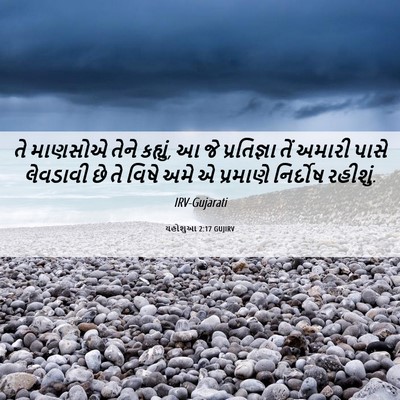 Picture 06 - યહોશુઆ 2:17 GUJIRV - તે માણસોએ તેને - Bible Verse Picture