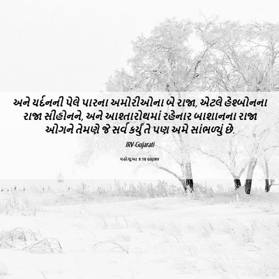Picture 06 - યહોશુઆ 9:10 GUJIRV - અને યર્દનની પેલે - Bible Verse Picture