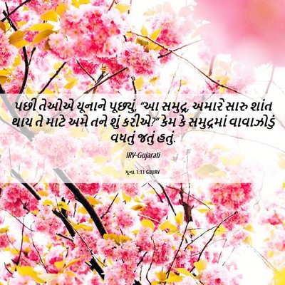 Picture 06 - યૂના 1:11 GUJIRV - પછી તેઓએ યૂનાને - Bible Verse Picture
