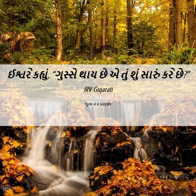 Picture 06 - યૂના 4:4 GUJIRV - ઈશ્વરે કહ્યું, - Bible Verse Picture