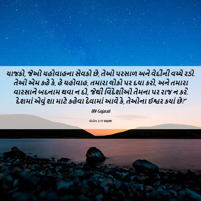 Picture 06 - યોએલ 2:17 GUJIRV - યાજકો, જેઓ - Bible Verse Picture