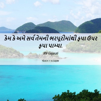 Picture 06 - યોહાન 1:16 GUJIRV - કેમ કે અમે સર્વ - Bible Verse Picture