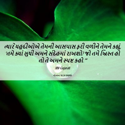 Picture 06 - યોહાન 10:24 GUJIRV - ત્યારે યહૂદીઓએ - Bible Verse Picture