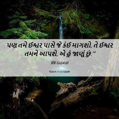Picture 06 - યોહાન 11:22 GUJIRV - પણ તમે ઈશ્વર પાસે - Bible Verse Picture