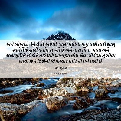 Picture 06 - રૂથ 2:11 GUJIRV - અને બોઆઝે તેને - Bible Verse Picture