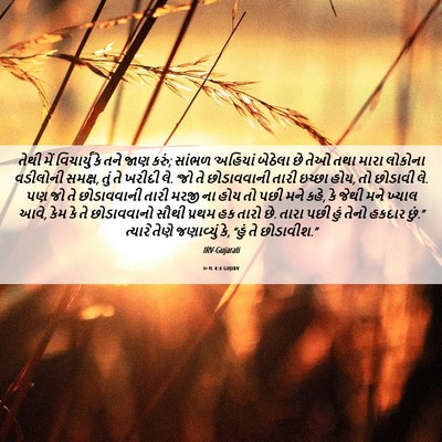 Picture 06 - રૂથ 4:4 GUJIRV - તેથી મેં - Bible Verse Picture