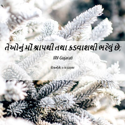 Picture 06 - રોમનોને 3:14 GUJIRV - તેઓનું મોં - Bible Verse Picture
