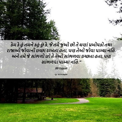 Picture 06 - લૂક 10:24 GUJIRV - કેમ કે હું તમને - Bible Verse Picture